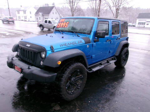 2016 Jeep Wrangler Unlimited for sale at Dansville Radiator in Dansville NY