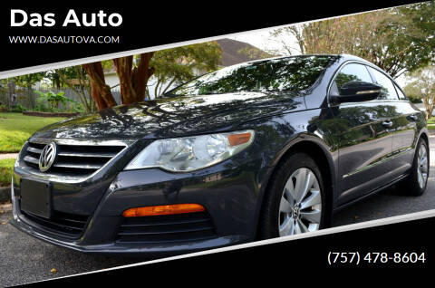2012 Volkswagen CC for sale at Das Auto in Virginia Beach VA