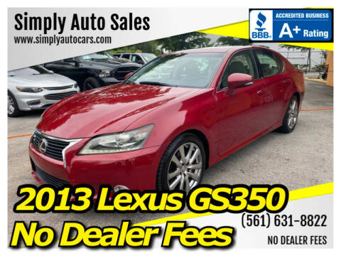 Lexus Gs 350 For Sale In Palm Beach Gardens Fl Simply Auto Sales