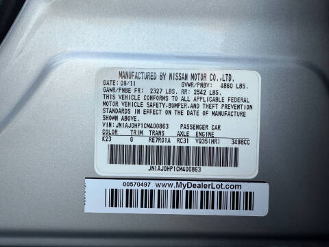 2012 Infiniti EX35 Journey