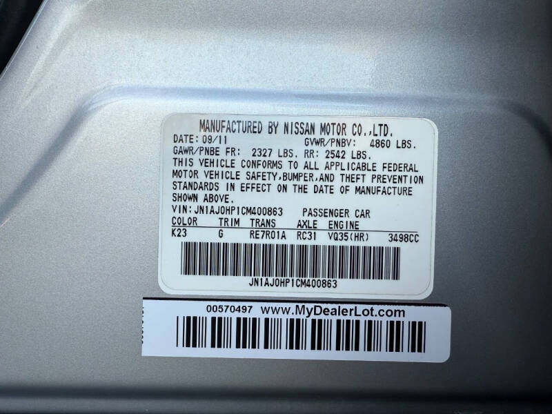 2012 Infiniti EX35 Journey