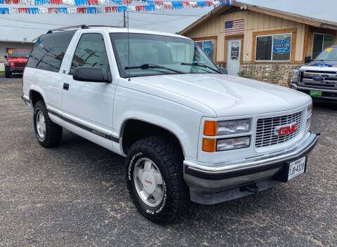 1995 GMC Yukon for sale at The Trading Post in San Marcos TX