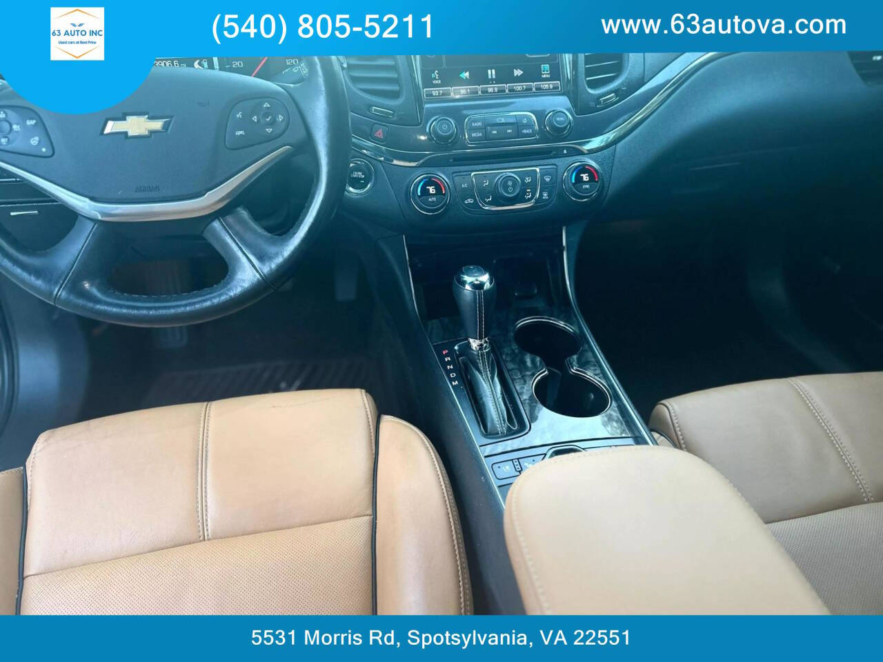 2015 Chevrolet Impala for sale at 63 Auto Inc in Spotsylvania, VA