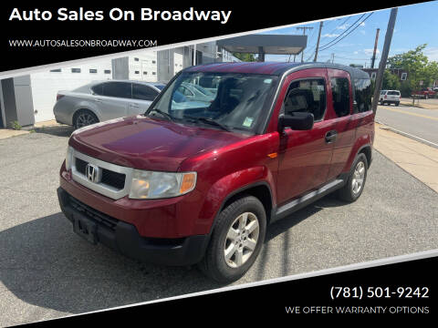2010 Honda Element for sale at Auto Sales on Broadway in Norwood MA