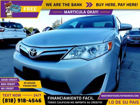 2012 Toyota Camry for sale at Adolfo Finances in Los Angeles CA