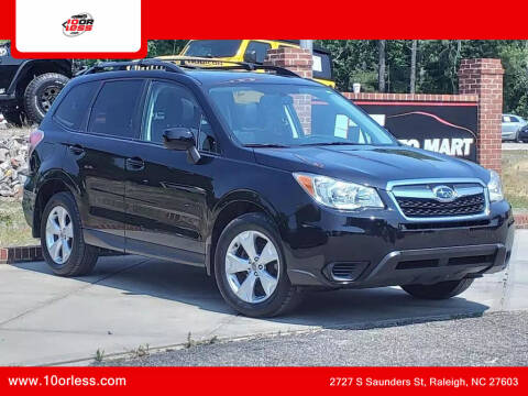 2015 Subaru Forester for sale at J T Auto Group - 10orless.com in Raleigh NC