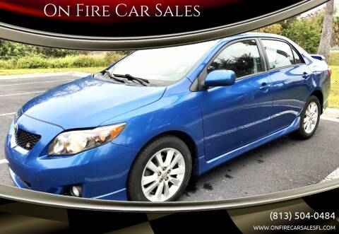 2010 Toyota Corolla for sale at On Fire Car Sales in Tampa FL