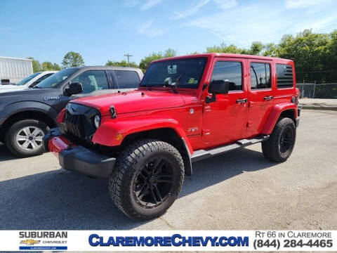 2016 Jeep Wrangler Unlimited for sale at CHEVROLET SUBURBANO in Claremore OK
