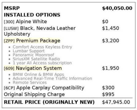 2017 BMW X3 sDrive28i