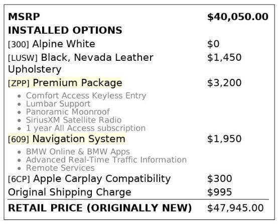 2017 BMW X3 sDrive28i