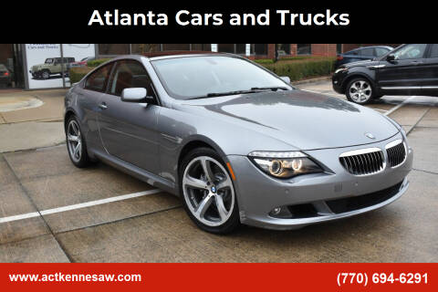 2008 BMW 6 Series for sale at Atlanta Cars and Trucks in Kennesaw GA