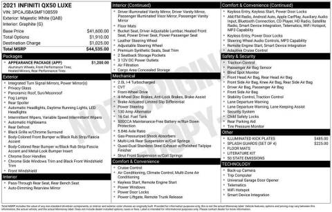 2021 Infiniti QX50 Luxe