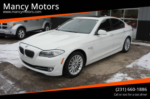 2012 BMW 5 Series for sale at Mancy Motors in Mancelona MI