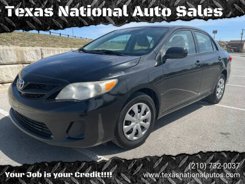 2011 Toyota Corolla for sale at Texas National Auto Sales in San Antonio TX