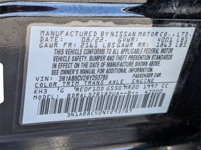 2022 Nissan Sentra SV