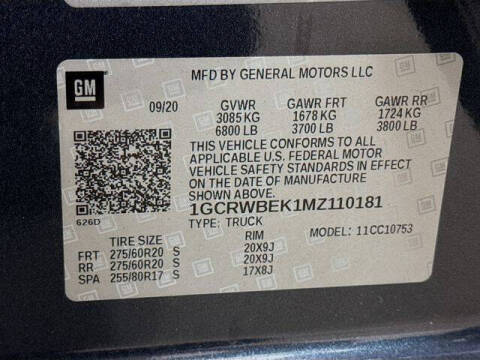 2021 Chevrolet Silverado 1500 Custom