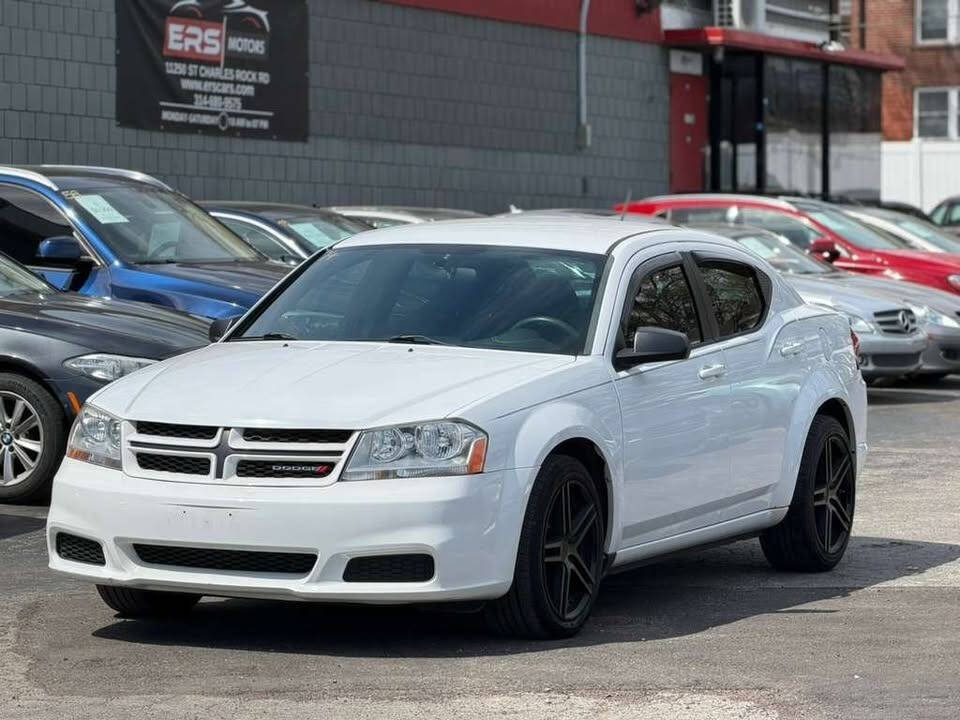 White 2013 Dodge Avenger SE V6 SE V6 4dr Sedan 2