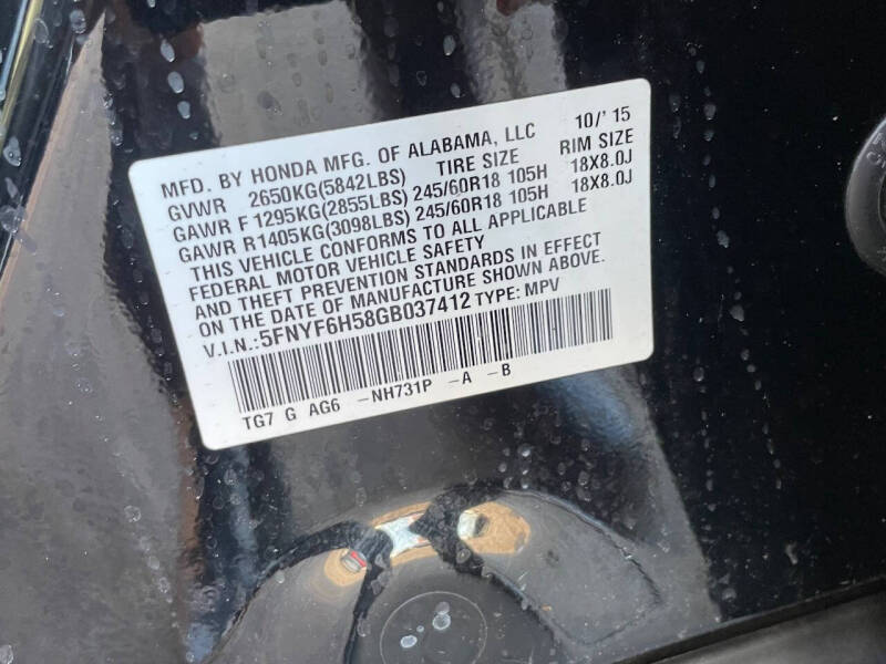 2016 Honda Pilot EX-L