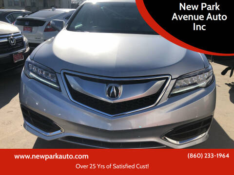 2018 Acura RDX for sale at New Park Avenue Auto Inc in Hartford CT