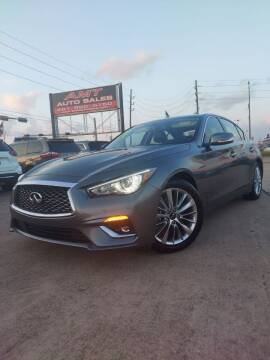 2021 Infiniti Q50 for sale at AMT AUTO SALES LLC in Houston TX