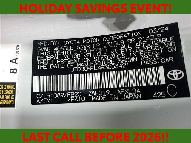 2024 Toyota Corolla Hybrid LE