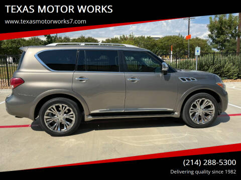 2013 Infiniti QX56 for sale at TEXAS MOTOR WORKS in Arlington TX