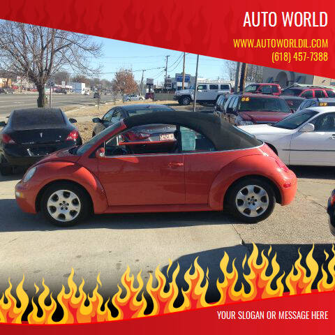 2003 Volkswagen New Beetle Convertible for sale at Auto World in Carbondale IL