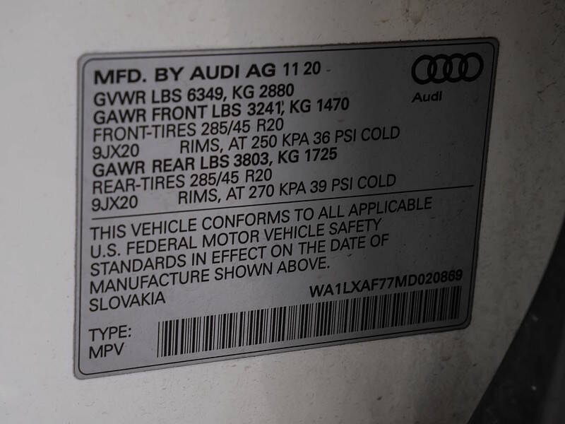 2021 Audi Q7 quattro Premium Plus 55 TFSI