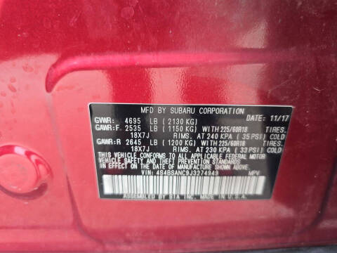 2018 Subaru Outback 2.5i Limited