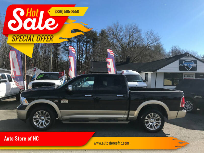 2014 RAM 1500 for sale at Auto Store of NC in Walkertown NC