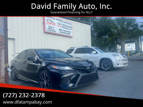 2018 Toyota Camry for sale at David Family Auto, Inc. in New Port Richey FL