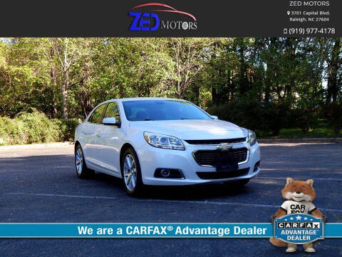 2015 Chevrolet Malibu for sale at Zed Motors in Raleigh NC