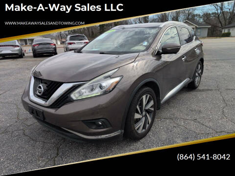 2015 Nissan Murano for sale at Make-A-Way Sales LLC in Spartanburg SC