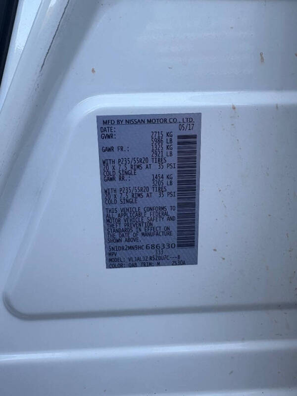 2017 Nissan Pathfinder Platinum