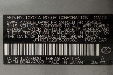2015 Lexus IS 350