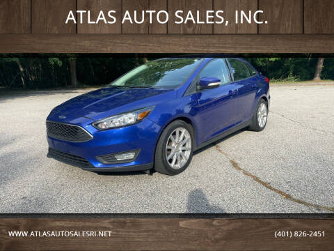 2015 Ford Focus for sale at ATLAS AUTO SALES, INC. in West Greenwich RI