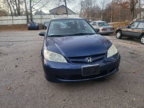 2004 Honda Civic for sale at STURBRIDGE CAR SERVICE CO in Sturbridge MA