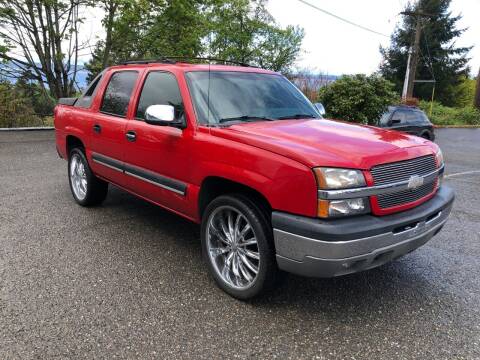 2003 Chevrolet Avalanche for sale at KARMA AUTO SALES in Federal Way WA
