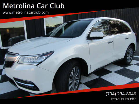 2014 Acura MDX for sale at Metrolina Car Club in Matthews NC