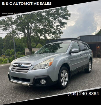 2013 Subaru Outback for sale at B & C AUTOMOTIVE SALES in Lincolnton NC