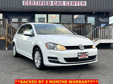 2016 Volkswagen Golf for sale at CERTIFIED CAR CENTER in Fairfax VA