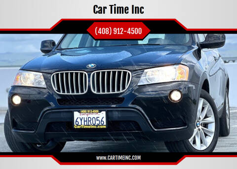 2013 BMW X3 for sale at Car Time Inc in San Jose CA