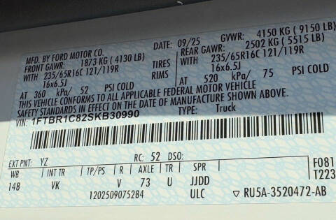 2025 Ford Transit 250