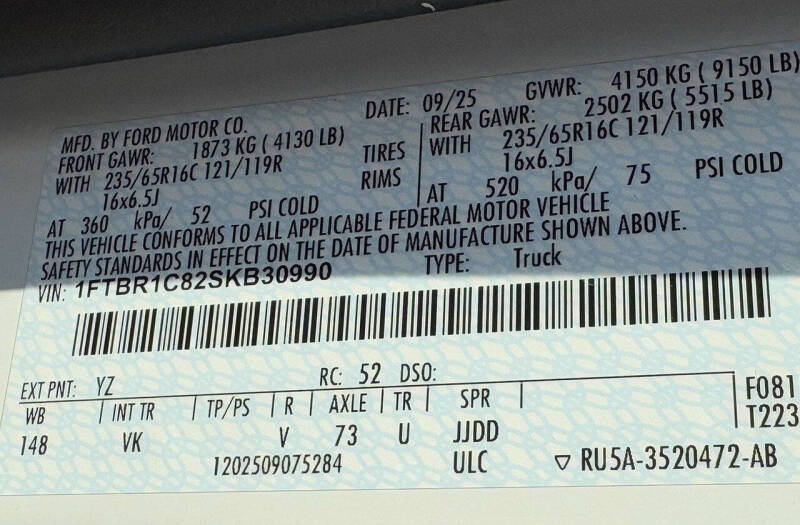 2025 Ford Transit 250