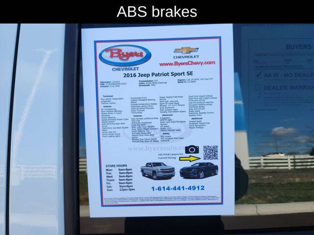 2016 Jeep Patriot Sport SE