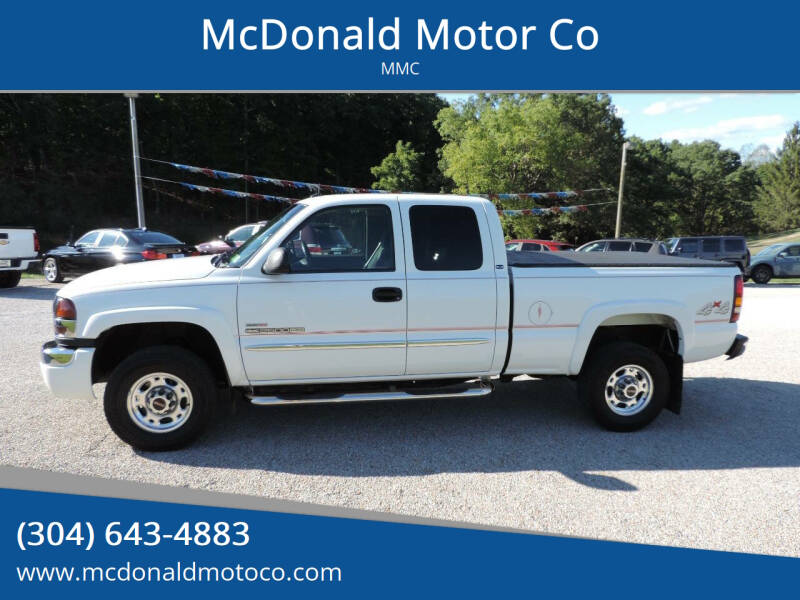 2003 GMC Sierra 2500HD for sale at McDonald Motor Co in Harrisville WV