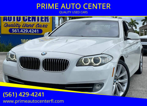 2012 BMW 5 Series for sale at PRIME AUTO CENTER in Palm Springs FL