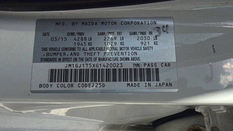 2016 Mazda MAZDA6 i Touring