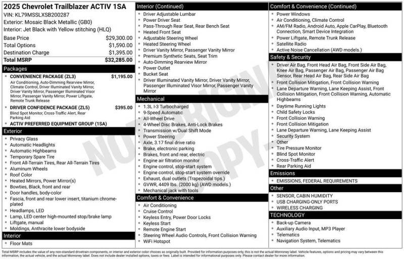 2025 Chevrolet TrailBlazer ACTIV