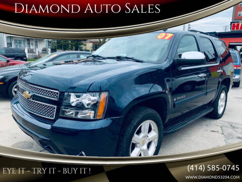 2007 Chevrolet Tahoe for sale at DIAMOND AUTO SALES LLC in Milwaukee WI